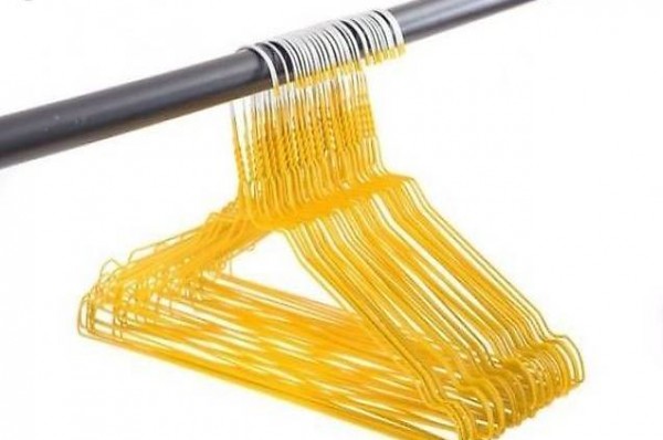  250 Wäschebügel Metallbügel Gelb