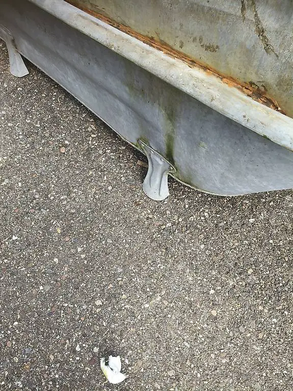 Badewanne aus Zink, 19. Jahrhundert