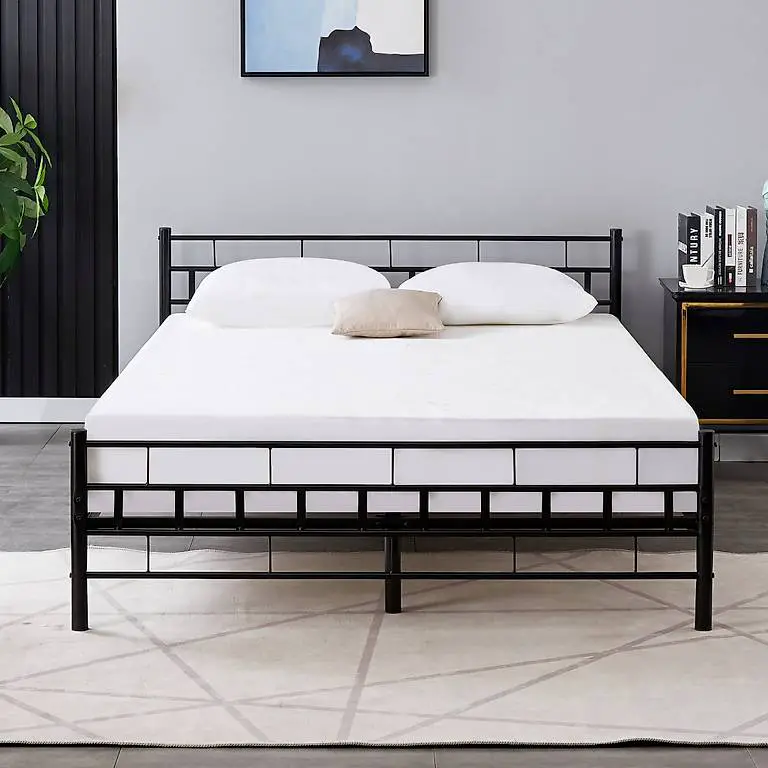 Metallbett CIEL 140 x 200 cm schwarz