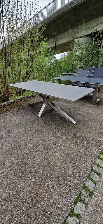 Gartentisch mit Keramikplatte 210x100cm