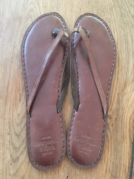 Abercrombie and Fitch A&F Leder Flipflop 38 39