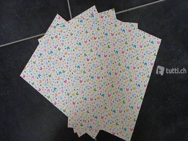 Bastelkarton Schmetterling A4