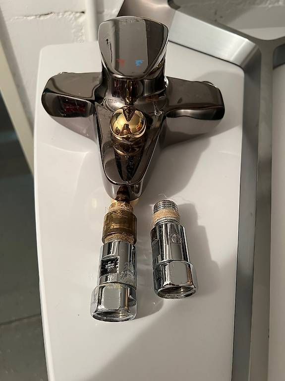 Bademischer matt Gold guter Zustand KWC