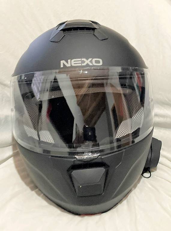 Nexo Klapphelm, Grösse S 55/56, Fiberglas, schwarz