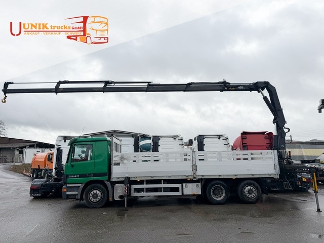 mercedes-benz, actros 2543 6x2 kran 20mt, kran