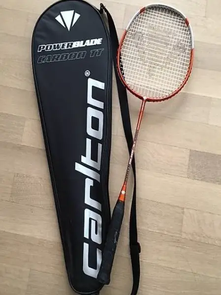 Badmintonschläger Carlton Type Powerblade 6000 mit Hülle