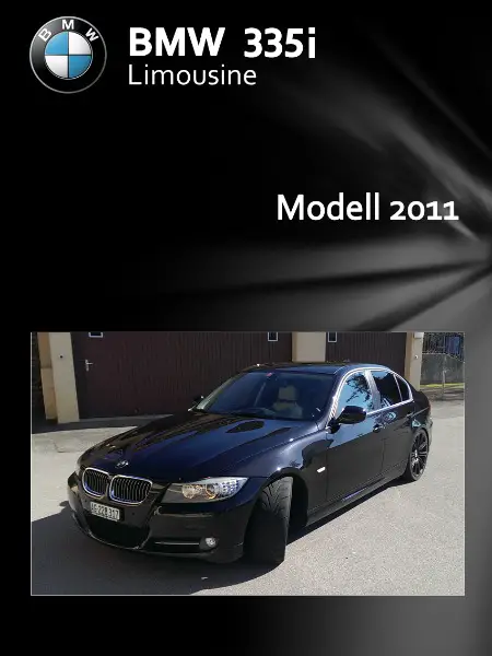 BMW 335i Modell 2011