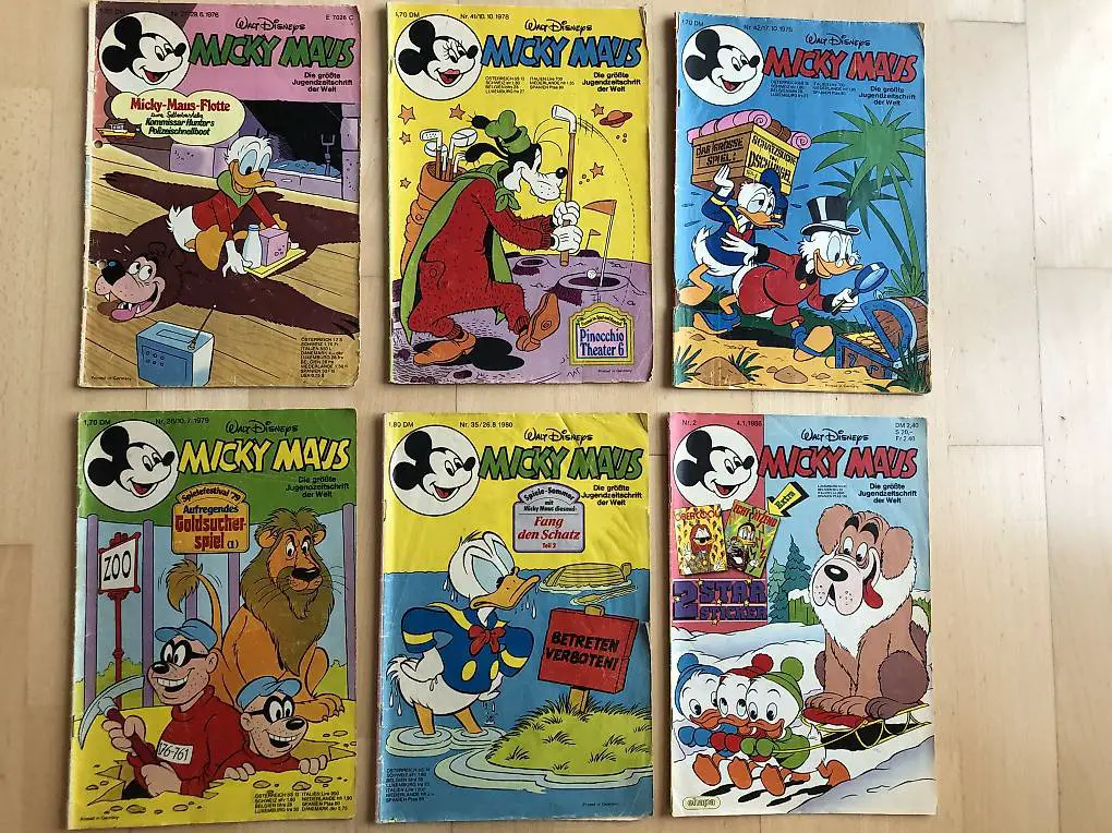 Micky Maus Comic Hefte