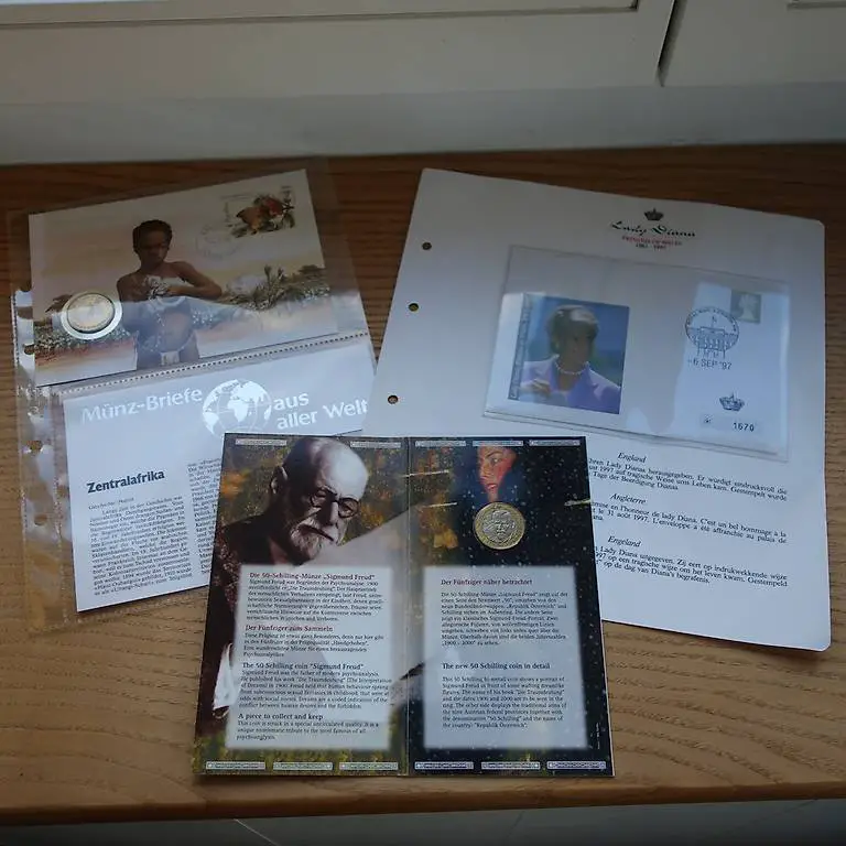 Numisbrief Zentralafrika, Freudgedenkmünze