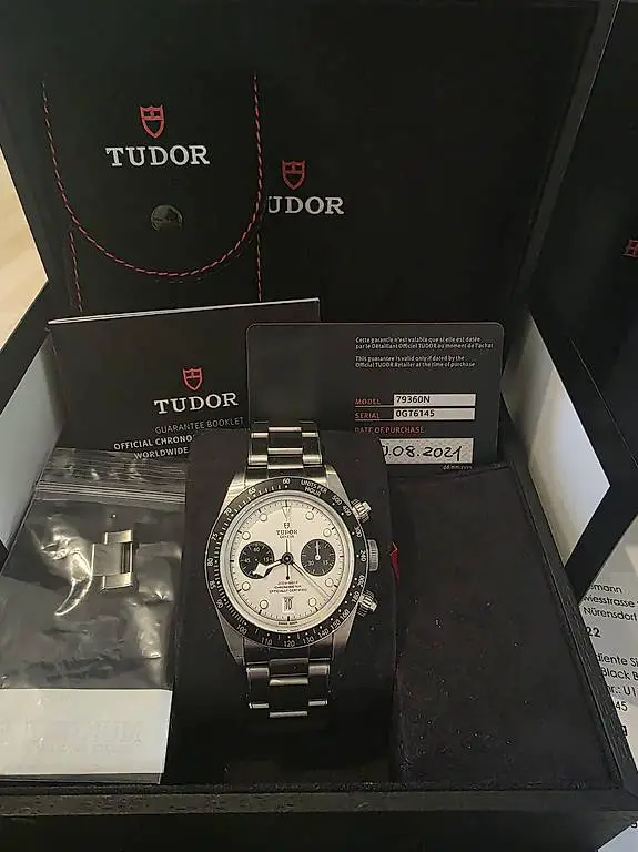 Tudor Black Bay Chrono Panda 79360N 08.2021 Full Set