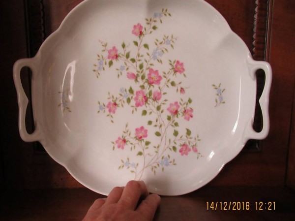  Dessertplatte, Porzellan Platte ANCAP , ANCÄP