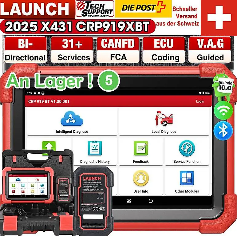2025 LAUNCH CRP919X BT Profi OBD2 Alle System Diagnosegerät