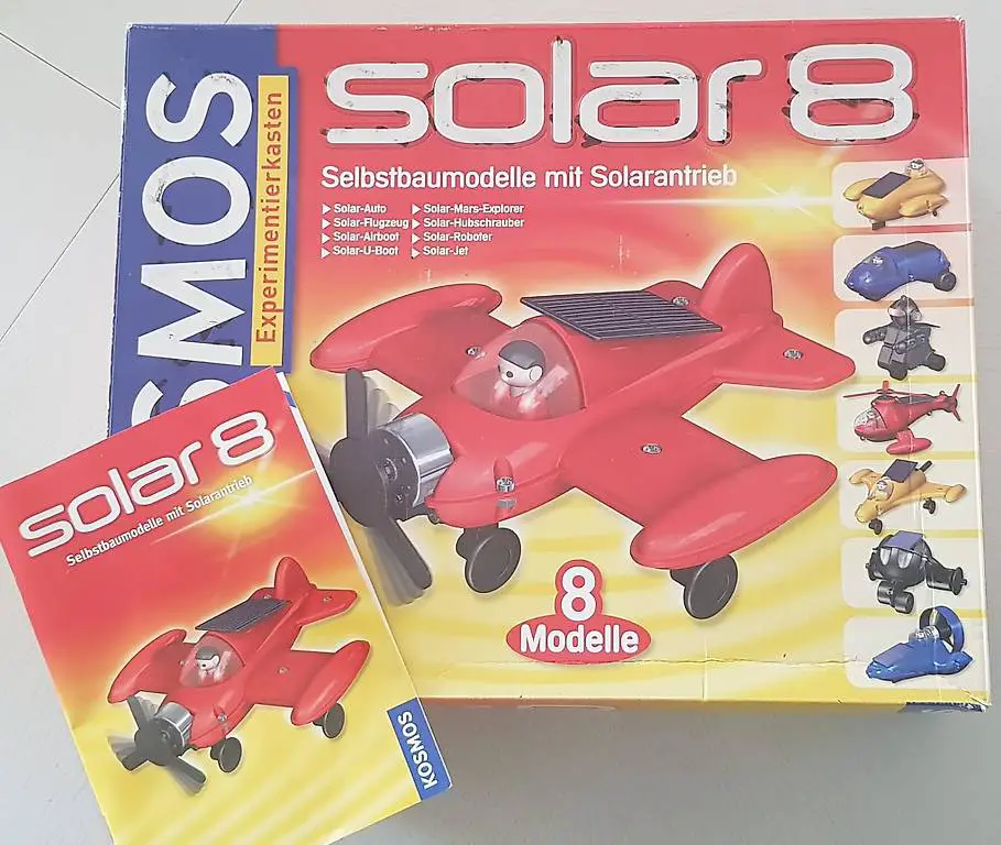 Kosmos Solar 8 Selbstbaumodelle mit Solarantrieb
