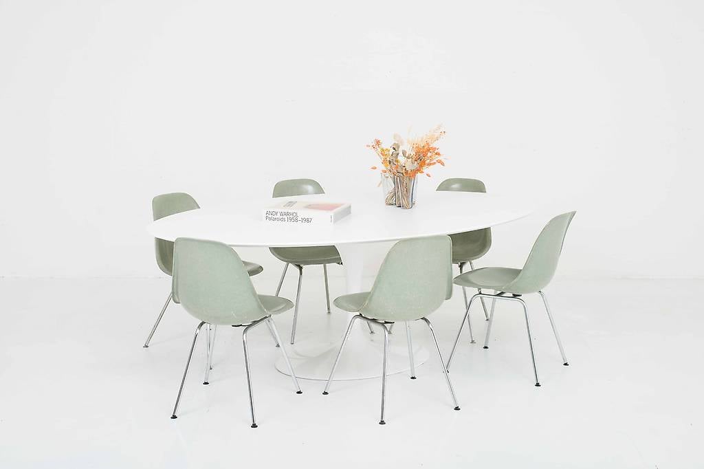 Eames Fiberglas Sidechair von Vitra in Seafoam