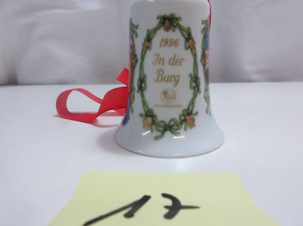 Schöne Hutschenreuther Weihnachtsglocke Porzellan 1996