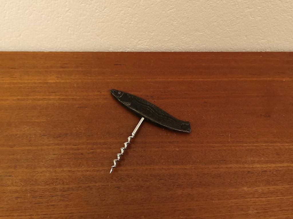 Gusseisen Fisch Korkenzieher vintage Zapfenzieher massiv
