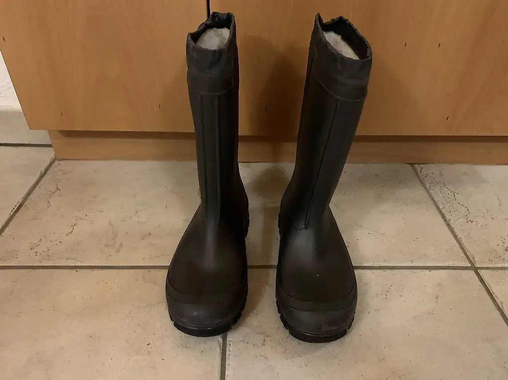 Gummistiefel gefüttert dunkelgrau Grösse 37