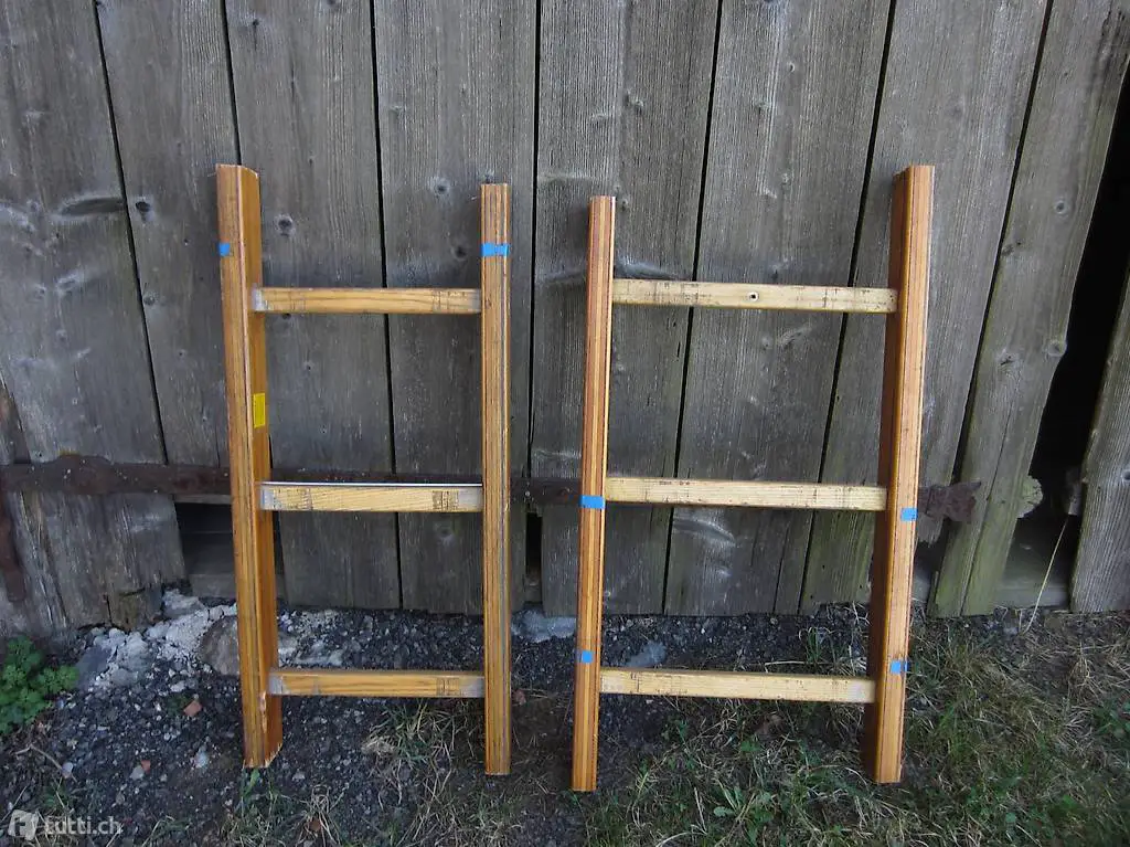 robuste Holzleiter kurz / Leiter aus Holz