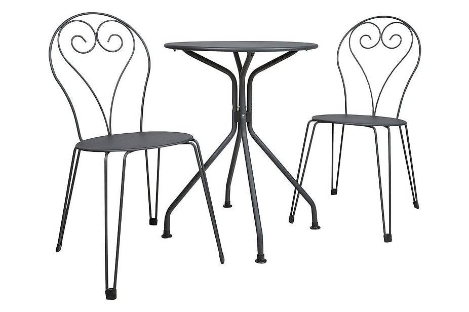 Balkonset Naxos Grau | Ø 60 cm