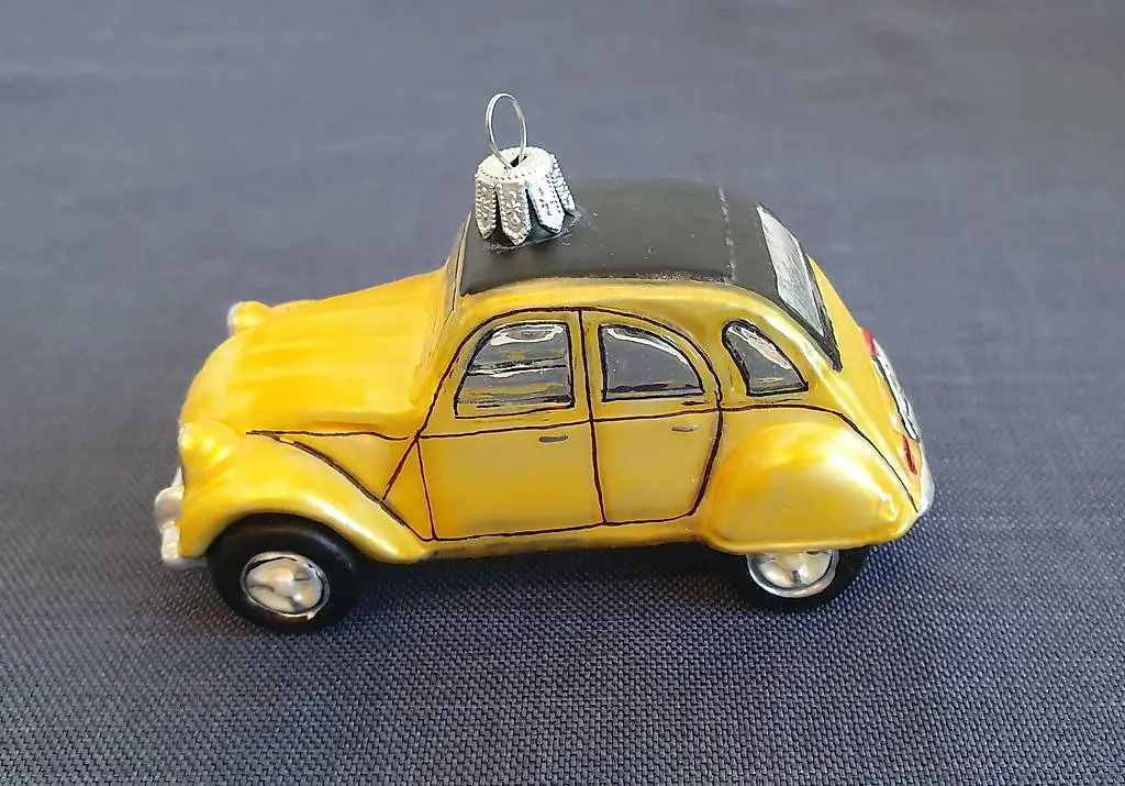 Weihnachts- Christbaumschmuck HANCO Auto Citroën 2CV "Ente"