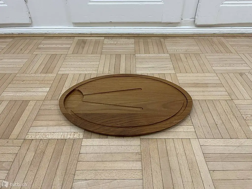 Grosses Teak Schneidebrett vintage Brotschneidebrett 60s 70s