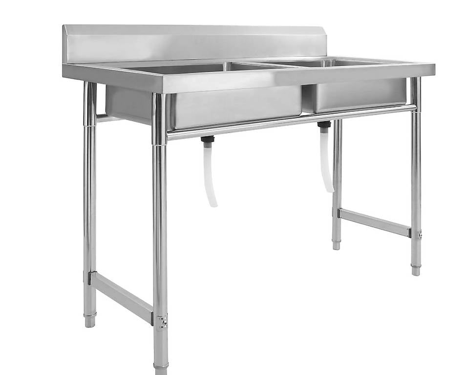 Küchenspüle Doppelbecken Edelstahl