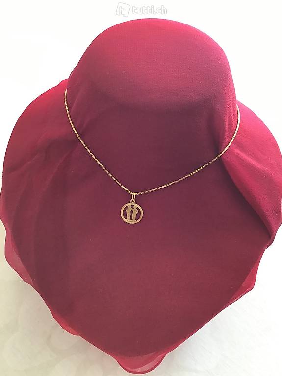 Goldkette mit Sternzeichen Zwilling
