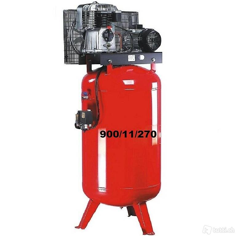  Druckluftkompressor STEHEND 900/11/270 2-Zylinder-Aggregat