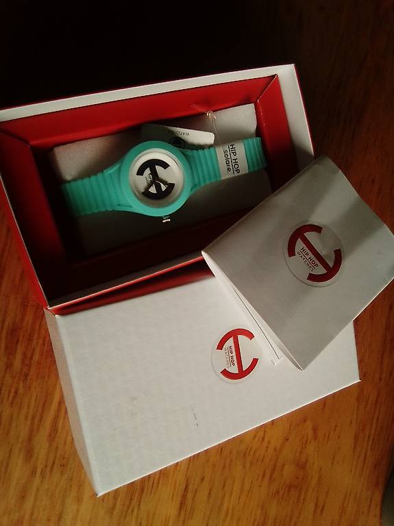 Uhr Hip Hop solare türkis