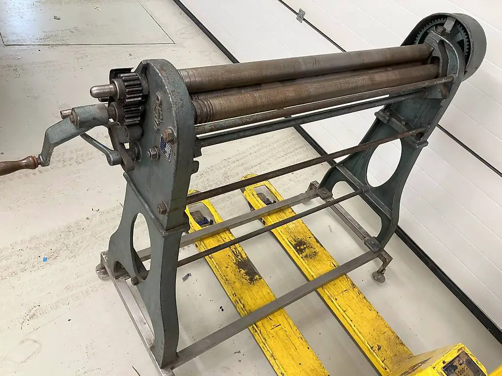 Blechrundbiegemaschine Blechbiegemaschine Abkantbank, Mangel