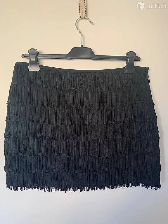 Minirock mit Fransen Gr. 40