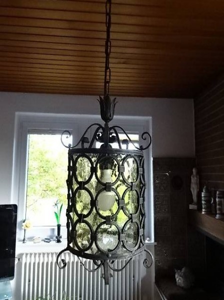 Lampe Leuchte Pendelleuchte Deckenlampe antik Schmiedeeisen