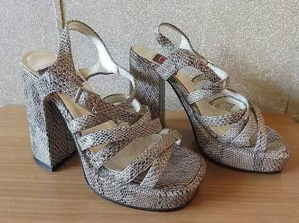 Sandaletten mit Animalprint