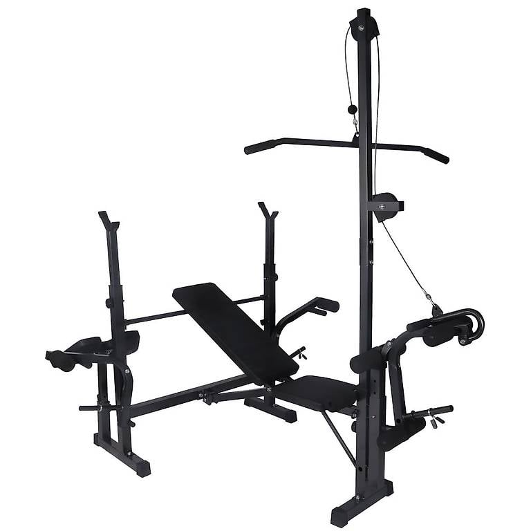 Hantelbank multifuktional schwarz