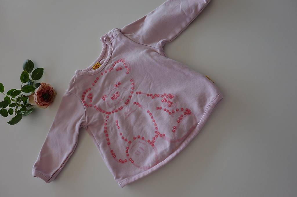 STEIFF Pullover rosa mit Pailletten Gr. 62