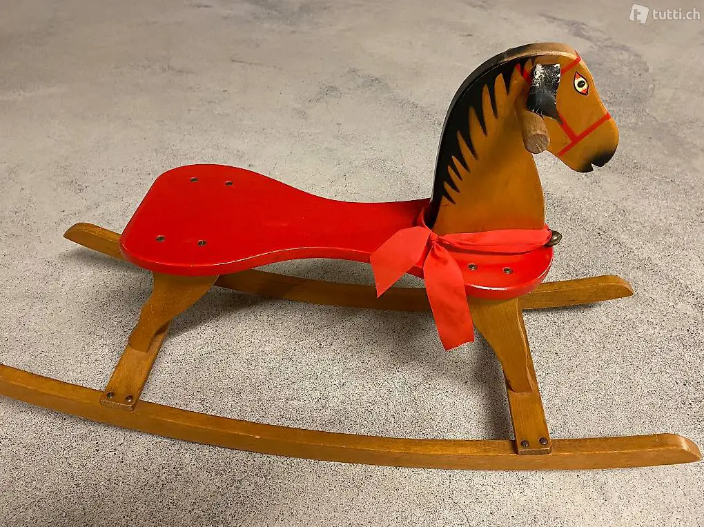 Antikes Holzschaukelpferd