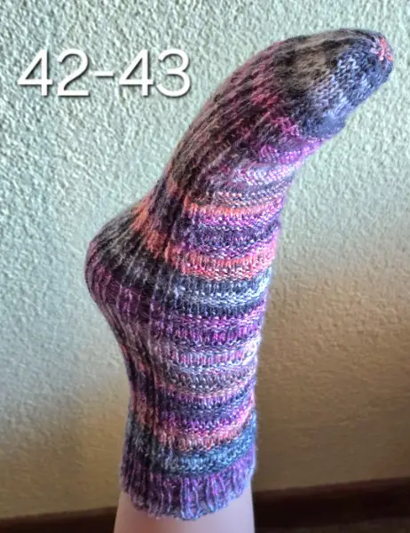 Bananensocken für Damen 42-43