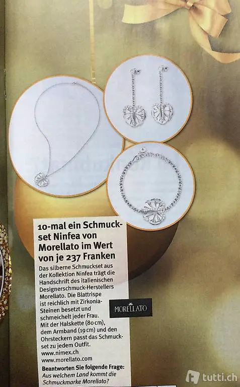 Silbernes Schmuckset von Morellato