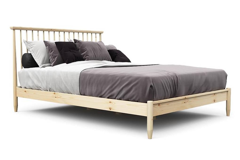 Bett Massivholz HARPER 140 x 200 cm nature