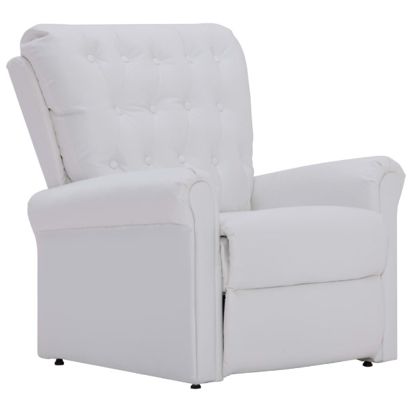  Liegesessel Weiss Kunstleder