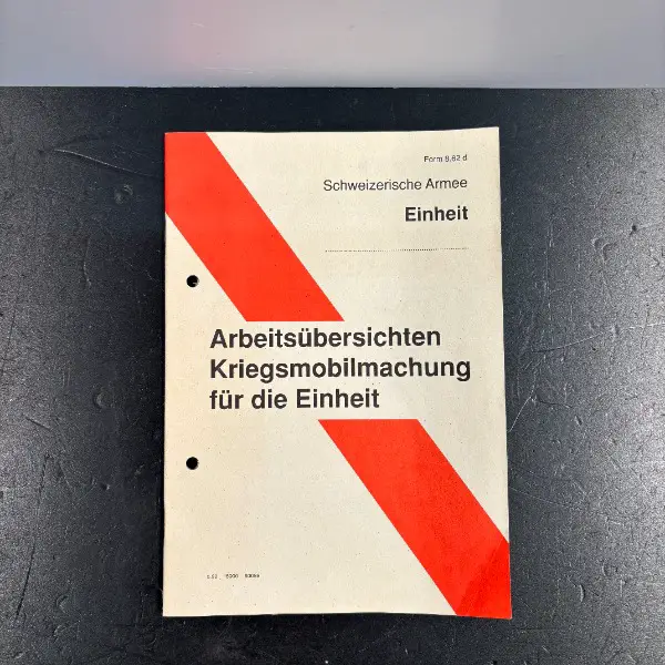 >rar: altes reglement kriegsmobilmachung schweizer armee