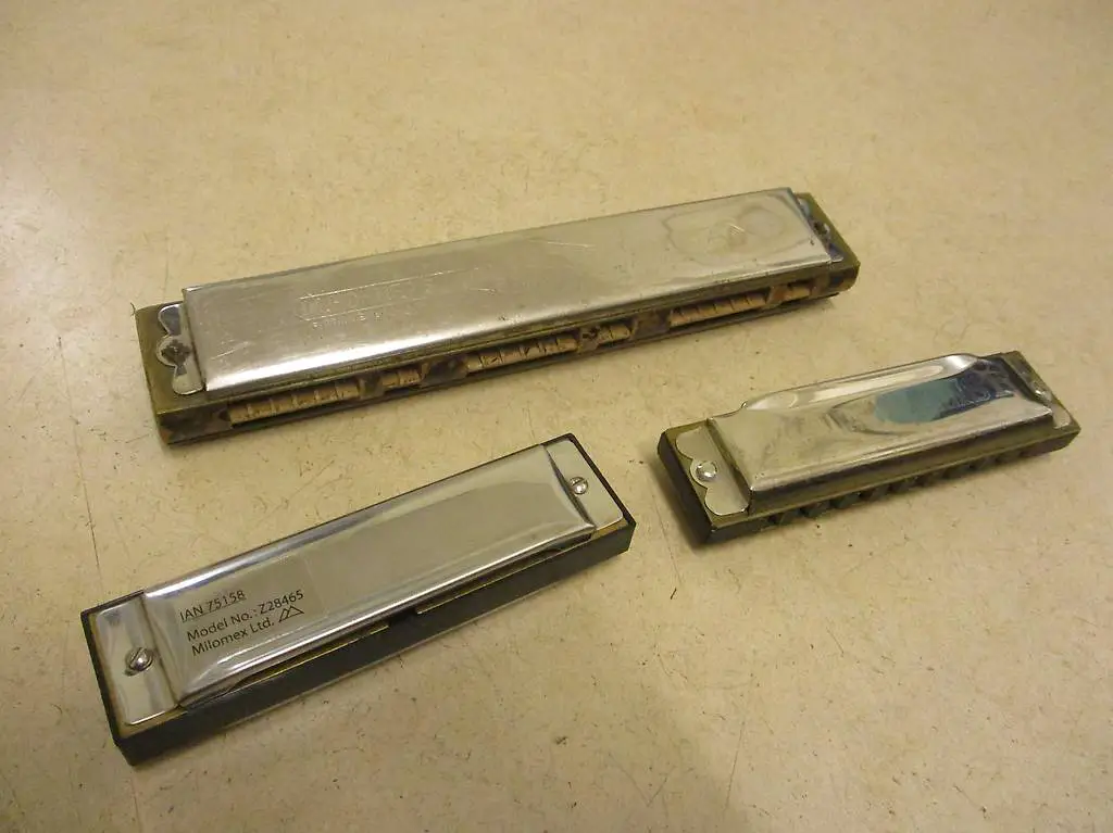 3x Mundharmonika Harmonika HOHNER Vineta No. 4 Seydel Blues