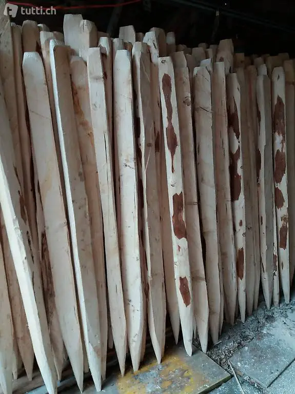 Zaunpfähle aus Fichte