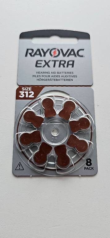 312 Hörgeräte Batterien Rayovac 64 Stk.
