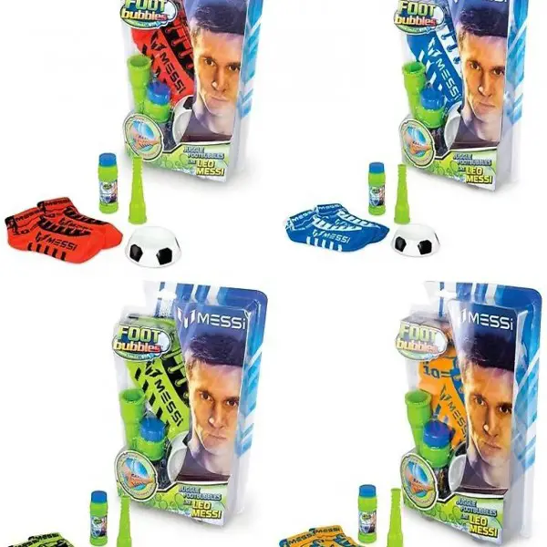  Messi FootBubbles, 4 pc Lot complet