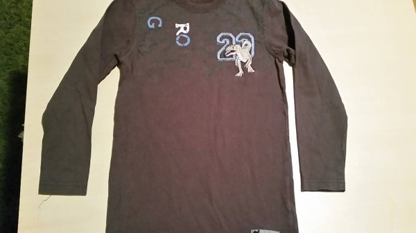 Pullover braun Dino 128/134