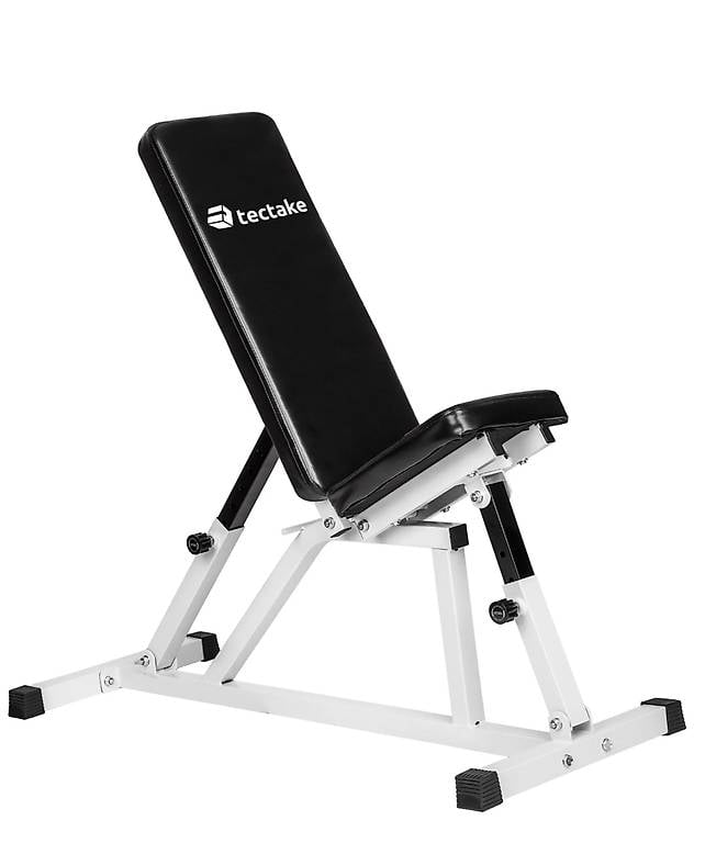 Hantelbank rutschfest, Rückenlehne 7-fach verstellbar