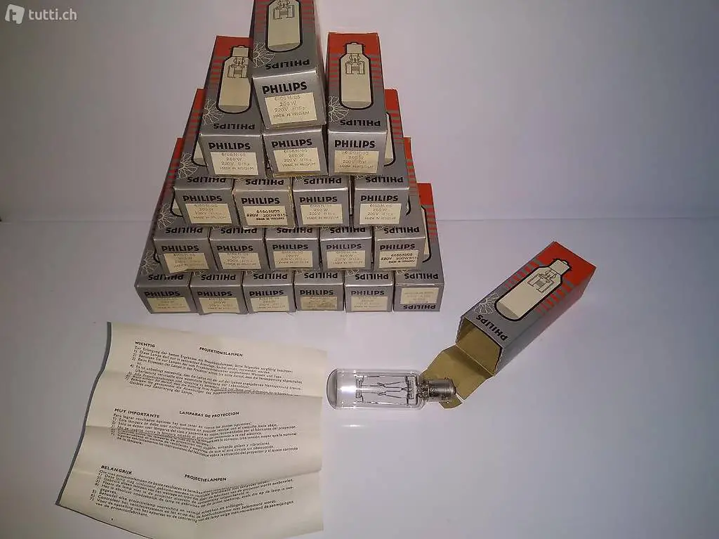 Lampadina per proiettore PHILIPS 6166 N/05 240V 200W B15s