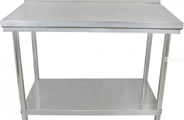  Gastronomie Edelstahl Arbeitstisch 120 x 60 cm