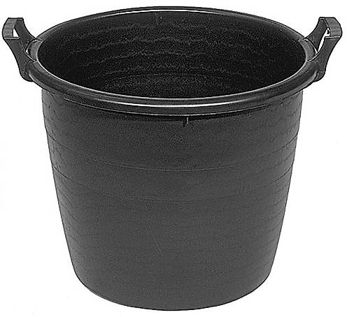 Pflanztopf 50 l aus schwarzem UV-stabilem LDPE Kunststoff